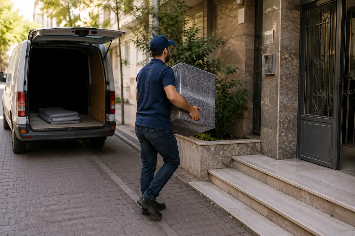 Parça eşya taşıma için paketlenmiş koliler ve küçük hacimli eşyalar